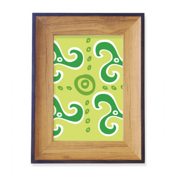 Green Spiral Dart Mexico Totems Ancient Civilization Photo Frame Exhibition Display Art Desktop Painting