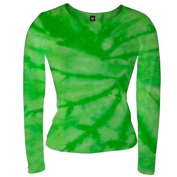 Green Spiral - Long Sleeve Babydoll - Small