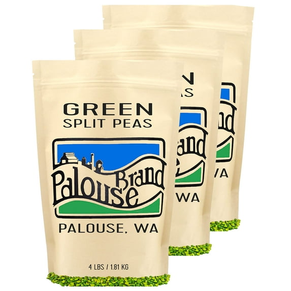 Green Split Peas | 12 lbs | Non-GMO | Palouse Brand | USA Grown