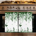 thumbnail image 1 of Green Spring Botanical Kitchen Towels Set of 1, Weeping Eucalyptus Butterfly Absorbent Dish Towels for Kitchen, Microfiber Hand Towel, Quick Drying Tea Towel for Cleaning Decorative Dishcloths, 1 of 7