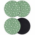 thumbnail image 1 of Green Spring Easter Coasters Set of 4, Absorbent Coasters for Drinks, Cute Bunny Botanical Coaster for Desk Coffee Table Protection, Home Decor House Warming Gifts 4", 1 of 8