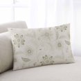 thumbnail image 1 of Green Spring Flowers Small Pillow Covers, Vintage Leaves Country Rustic Soft Breathable Throw Pillow Cases with Invisible Zipper, Decorative Pillowcase Pillows Protectors for Sofa Bed Chair 12"x20", 1 of 9