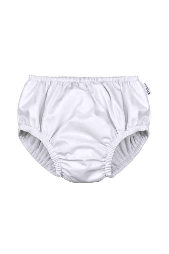Eco Pull-Up Reusable Baby Swim Diaper, Size 12M, White
