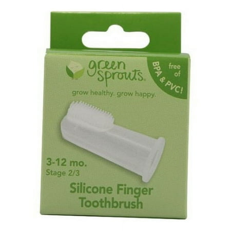 Green Sprouts Silicone Hypo Allergenic Finger Toothbrush, 1 Ea