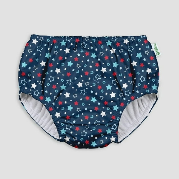 Green Sprouts Toddler Star Amer. Pull-up Absorbent Reusable Swim Diaper 6M