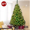 Green Spruce Realistic Artificial Holiday Christmas Tree with LED