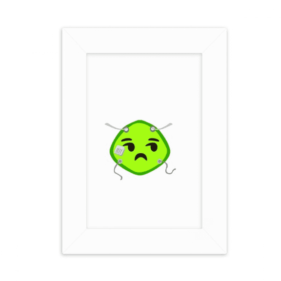 Green Squint Smail Head Expression Desktop Photo Frame Picture Display Decoration Art Painting