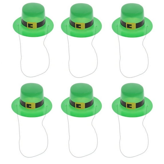 Green St Patrick's Day Party Hats Seasonal Accessories 6 Count