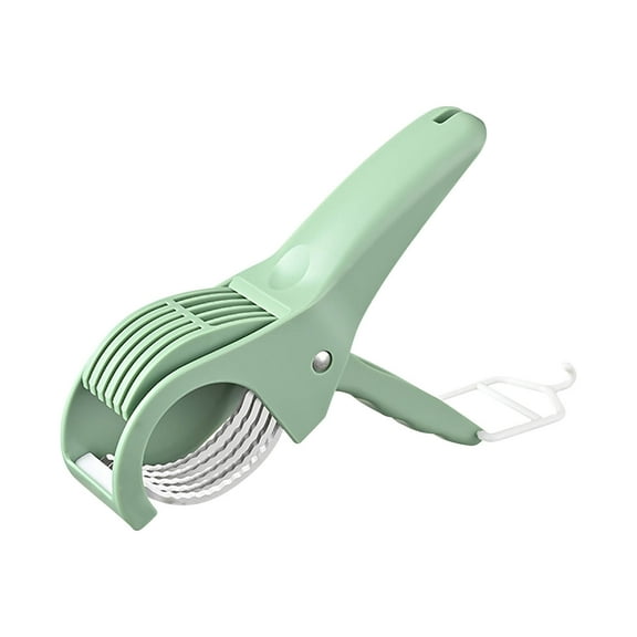 Green Stainless Steel Manual Food Slicer With Multifunctional Blades, Vegetable Cutter And Ham Presser For Kitchen Use And Fruit Cutting, 8.7X6.3X4.7In 0.9Lb