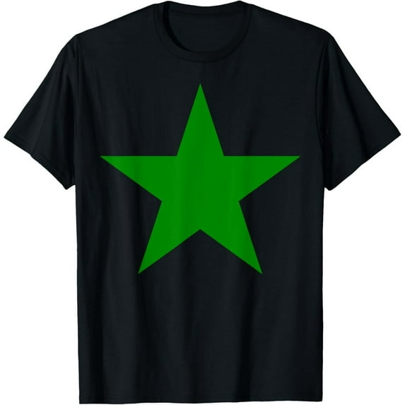 Green Star Graphic Unisex Basic Lightweight Short Sleeve T-Shirt