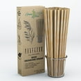 Green Stem Straws All Natural Reed Drinking Straw, 8inch, 50 Piece