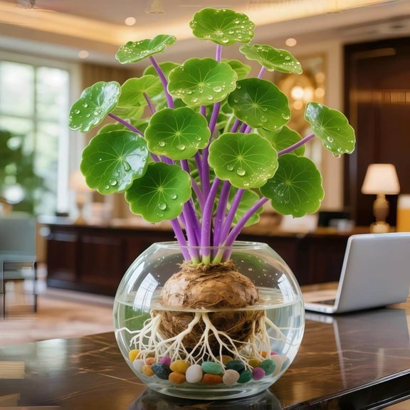 Green Stephania erecta-Bulbs-for-Spring Planting Garden Stake for Outdoor Decoration, Fresh Natural Accent for Patio and Walkways