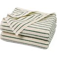 thumbnail image 1 of Green Striped Bath Towels Set of 2, Lighter & Quick Dry Towels Large 27.5 x 55 inches, Farmhouse for Bathroom, Shower, Christmas Decor, 1 of 16