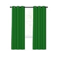 Vertical Line Panel Green Striped Blackout Curtains 84 Inches Length, Country Vertical ...