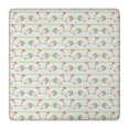 thumbnail image 1 of Green Striped Chicken Pattern Square Fitted Tablecloth with Elastic Edge,Square Table Cover,Washable Elastic Table Cover for Home Kitchen Party Decor 36"x36", 1 of 6