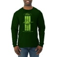 thumbnail image 1 of Green Striped Ford Mustang | Mens Cars and Trucks Long Sleeve T-Shirt, Forest Green, Large, 1 of 3