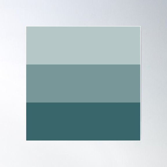 Green Striped Ombre Poster Wall Art, Modern Wall Decor For Living Room Bedroom, 30x30 UNFRAMED