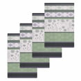 thumbnail image 1 of Green Stripes Abstract Kitchen Dish Towels for Drying Dishes Set of 4, Geometric Spring Flowers Rustic Waffle Weave Microfiber Hand Tea Bathroom Towels Quick Dry & Absorbent Towel 15.7x23.6, 1 of 7