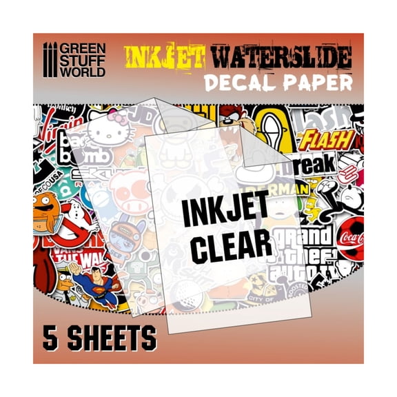 Green Stuff World Decal Paper - Inkjet Transparent New