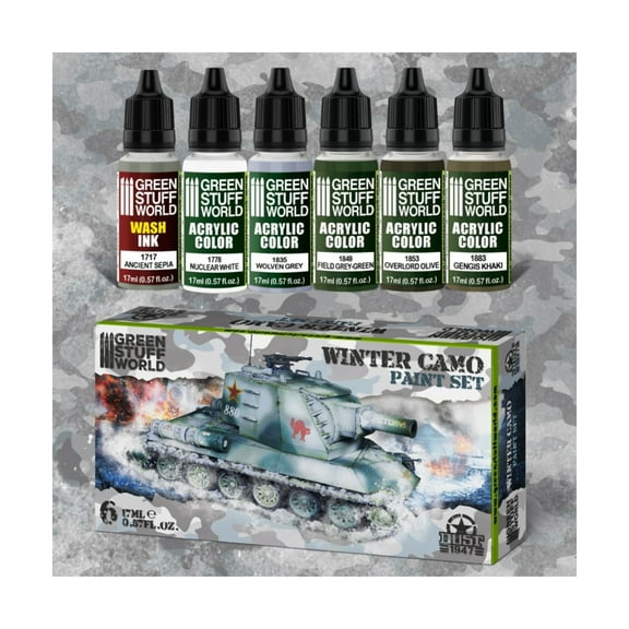 Green Stuff World Dust 1947 - Winter Camo Paint Set New