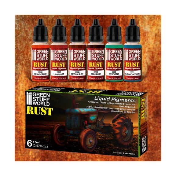 Green Stuff World Liquid Pigments Set - Rust New