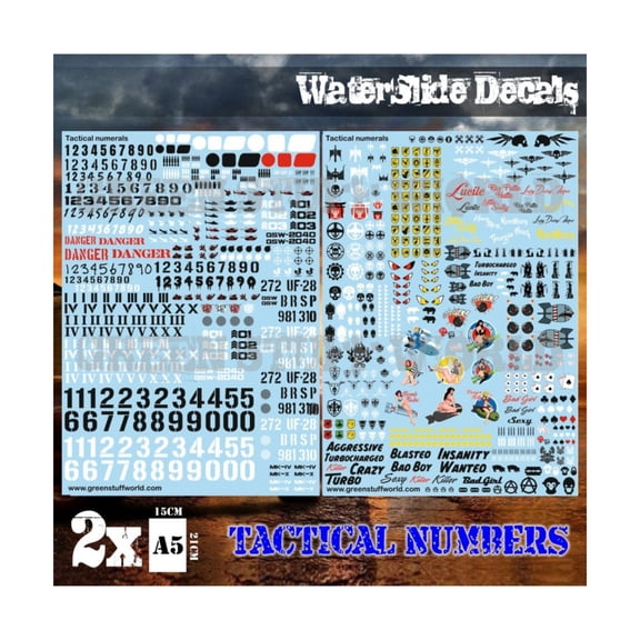 Green Stuff World Tactical Numbers & Pin-Ups New