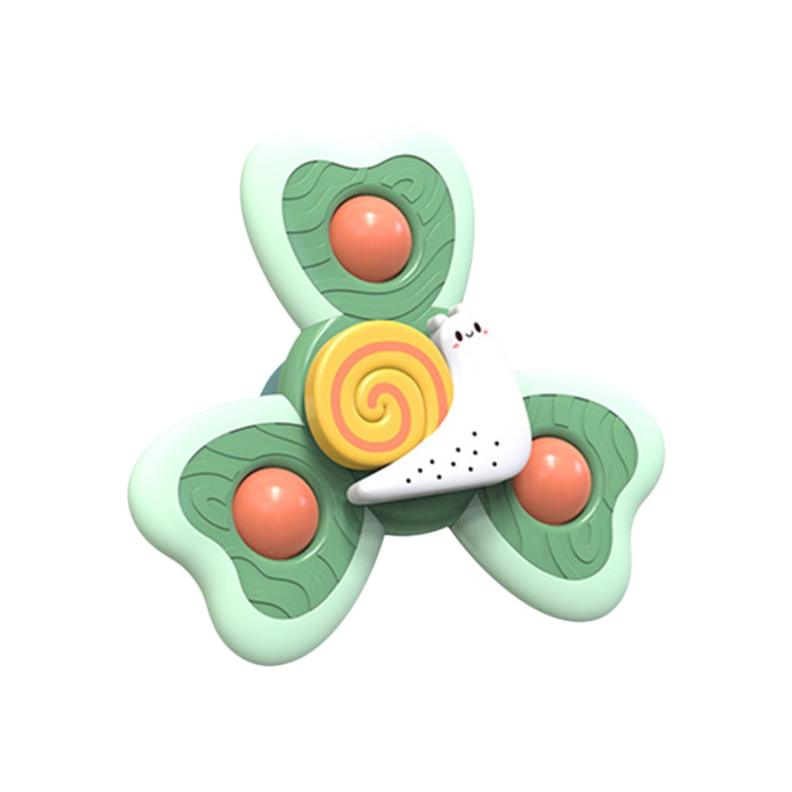Green Suction Cup Spinning Toy Rotating Educational Toy For Kids With ...