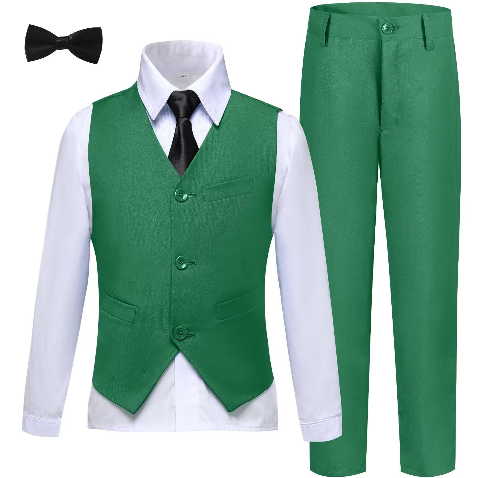 Fancy Kids Husky Fit 5-Piece Teal Suit