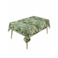 thumbnail image 1 of Green Summer Botanical Rectangle Tablecloth, Yellow Spring Floral Waterproof & StainResistant Tablecloth, Washable Oil-proof Table Cover for Dining/Party/Wedding/Camping/Buffet 54x108 In, 1 of 9