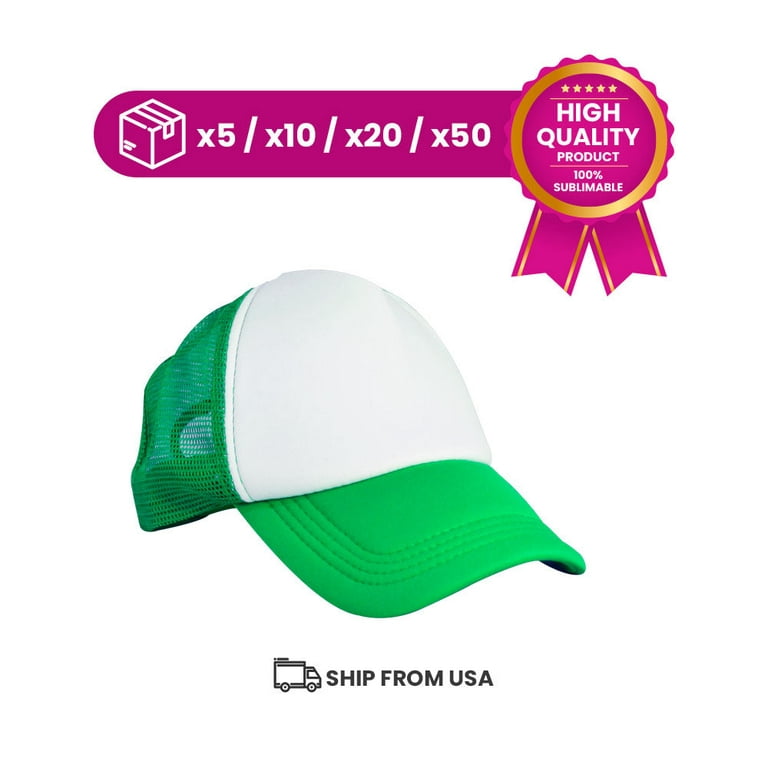 Trucker Hat for Kids Summer Polyester Mesh Cap Adjustable