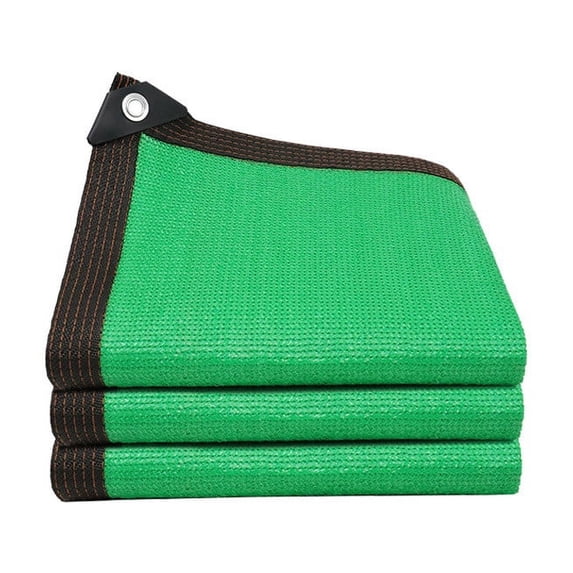 Green Sun Shade Cloth with Grommets, Heavy Duty UV Resistant Greenhouse Shade Netting for Patio Garden Backyard, 6.5 x 13 ft Mesh Tarp Cover for Plants Outdoor