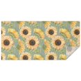 thumbnail image 1 of Green Sunflower Pattern Rectangle Tablecloth 60"x120",Waterproof Polyester Rectangle Table Cloth, Wipeable Spillproof Polyester Tablecloth for Dining, Camping, Indoor and Outdoor, 1 of 6