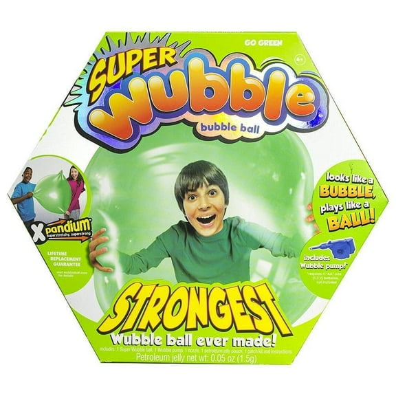 Green Super Wubble Ball with Pump