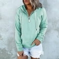 thumbnail image 1 of Green Sweaters for Women's Hoodies and Sweatshirts Long Sleeve Casual Pullover Clothes with Pocket Womens Fall Fashion 2025, 1 of 6