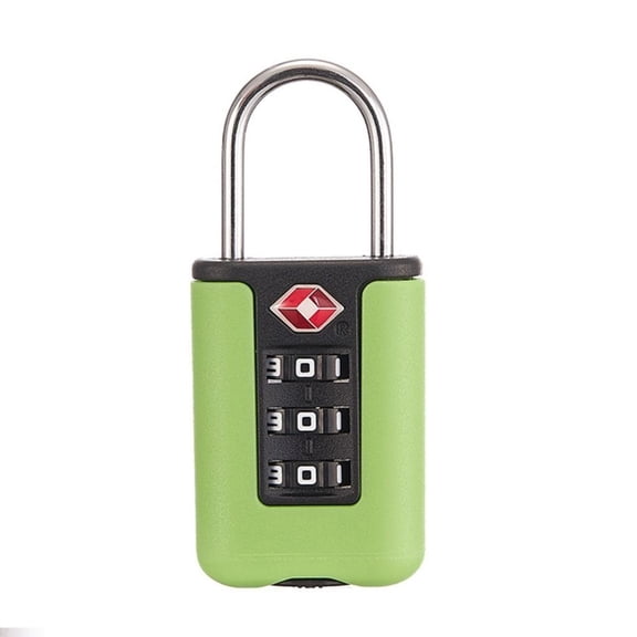 Green-TSA Code Lock for Travel Luggage, Changeable Password, for Subscribers, Document, Design, Durable Cabinet Padlock