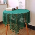 thumbnail image 1 of Green Tablecloths Vintage Crochet Tablecloth Table Cover Lace Doilies for Home Wedding Party Decoration, 1 of 5