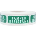 thumbnail image 1 of Green Tamper Resistant Labels | 0.5"x 1.5" Inch Rectangle | 500 Pack, 1 of 4