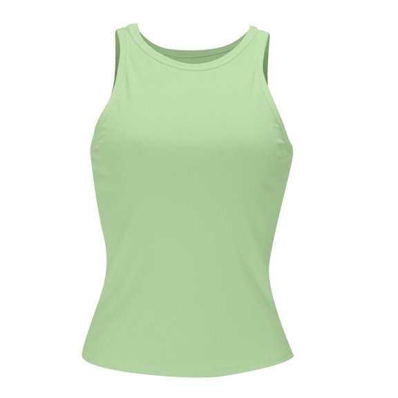Green Tank Top Woman Sleeveless Tank Top Blouse Woman Racerback Slim Top Knit Ribbed Shirt Woman's Blouse Tank Tops