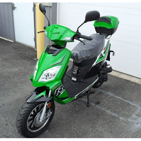 Green Taotao Thunder 49CC (Blade 50) Free Matching Trunk Gas Street Legal Scooter