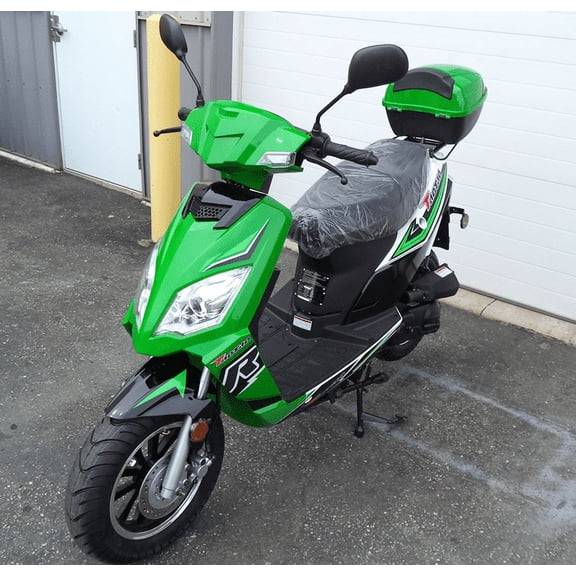 Green Taotao Thunder 49CC (Blade 50) Free Matching Trunk Gas Street Legal Scooter