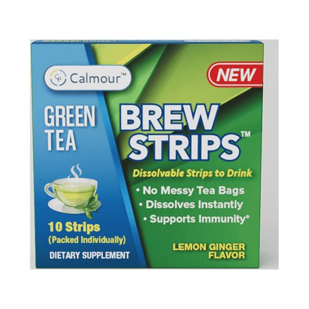 Calmour Green Tea Brew Strips box of 10 strips
