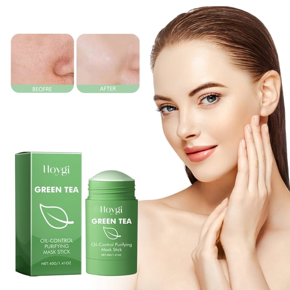 Green Tea Cleansing Mask Stick, Facial Cleansing, Closing Pores, Smoothing Skin, Moisturizing Pores, Solid Mask Stick