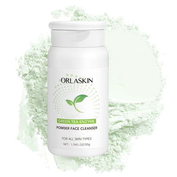 Green Tea Enzyme Powder Face Cleanser, Gentle Exfoliating & Brightening | For All Skin Types, 50g