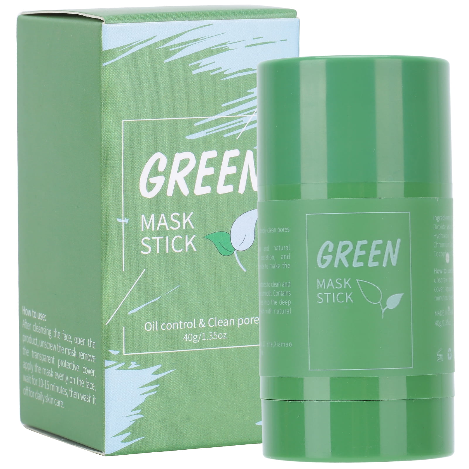 Green Tea Facial Cleansing Mask Portable Moisturizing Oil Control Mud
