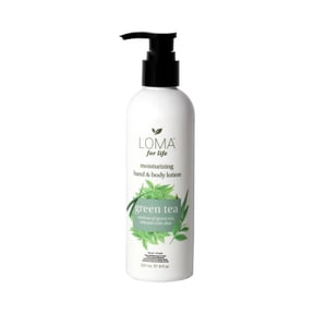 Loma Green Tea Moisturizing Hand and Body Lotion with Aloe Vera, Fast Absorbing Formula, 8 fl oz