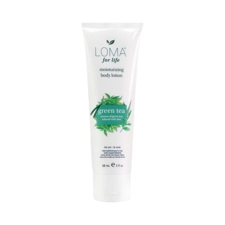 Loma Green Tea Moisturizing Hand and Body Lotion with Aloe Vera, Fast Absorbing Formula, 3 fl oz
