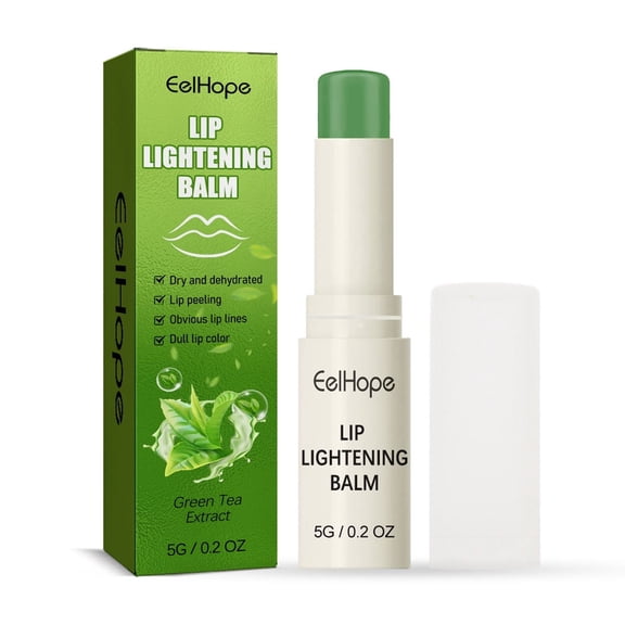 Green Tea Moisturizing Lip Balm, Vitamin E Hydrating Lip Care, Dry & Chapped Lips Repair, Natural Fruit Scent, Non-Greasy