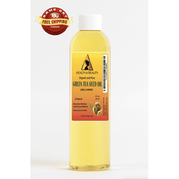 Green Tea Seed Oil Refined Organic Cold Pressed HEALTH & BEAUTY Pure 8 oz