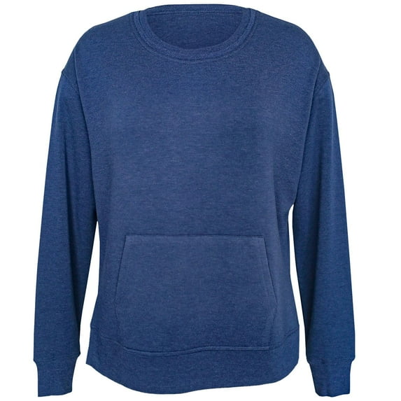 Green Tea Soft and Yummy Pullover Top in Denim, XX-Large