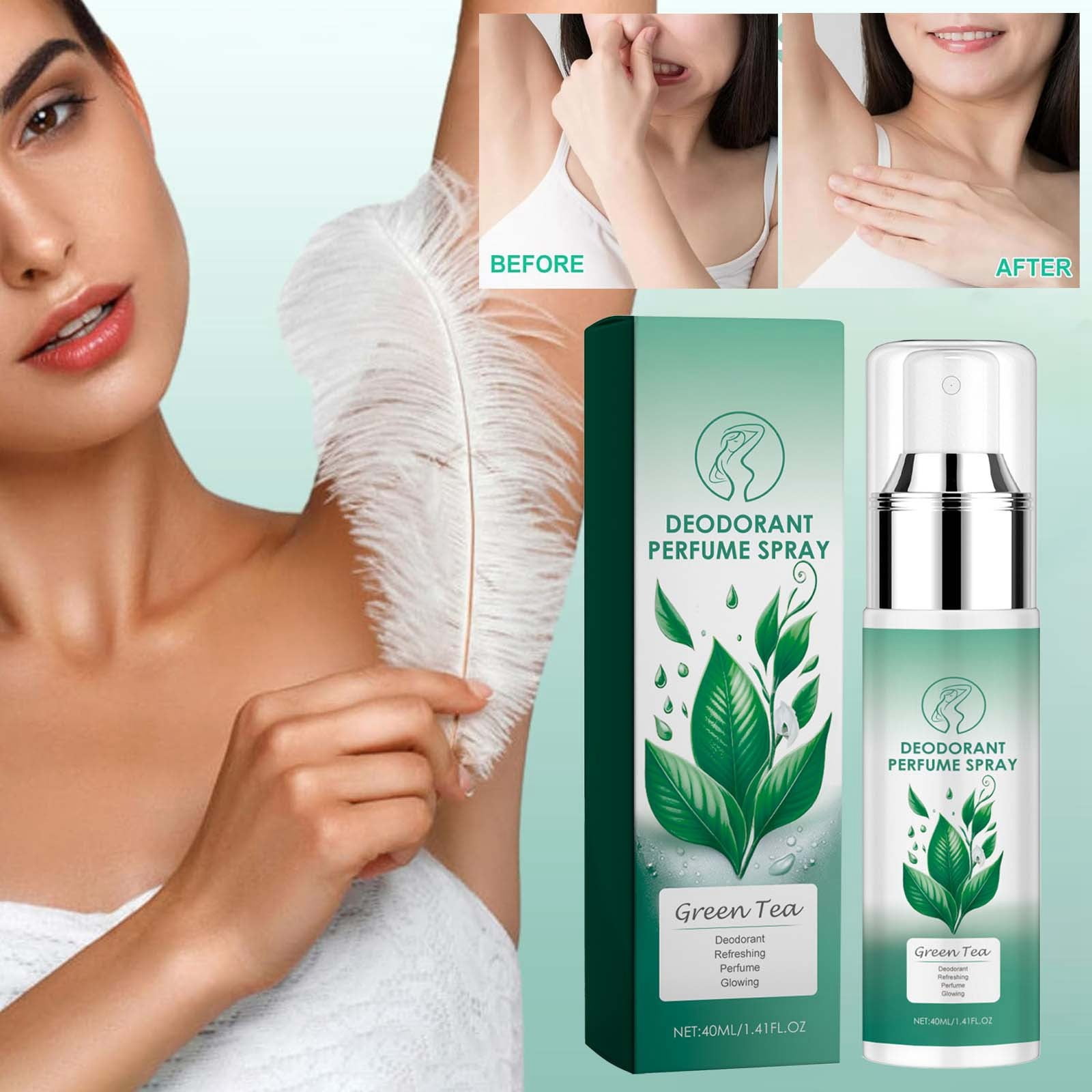 Green Tea Underarm Spray Tea Antiperspirant Underarm Toner Secret Full